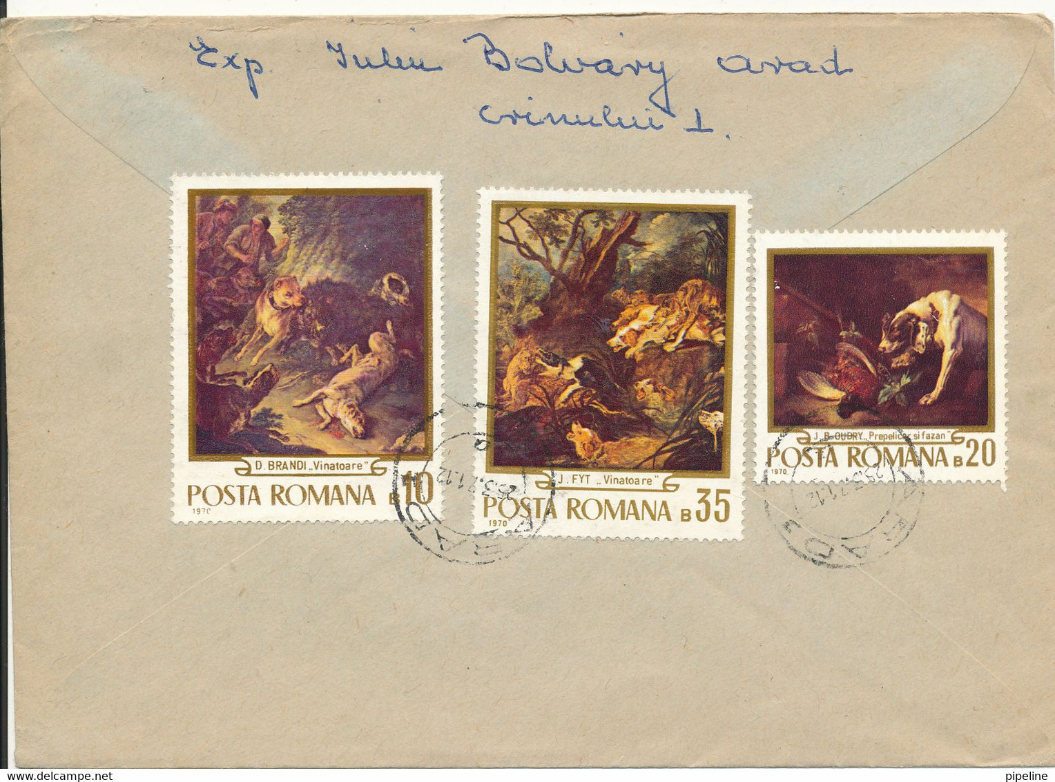 Romania Registered Cover Sent Air Mail To Hungary Arad 29-3-1971 Stamps On Front And Backside Of The Cover - Brieven En Documenten