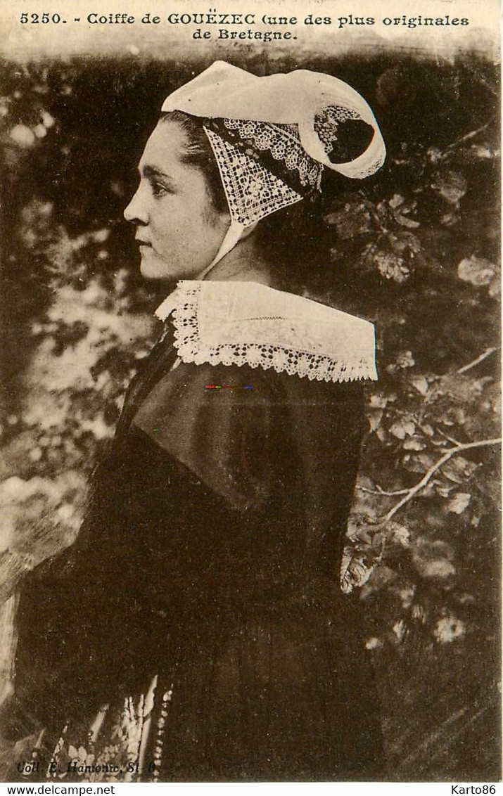 Gouézec * Femme Du Pays En Coiffe Et Costume Breton - Gouézec