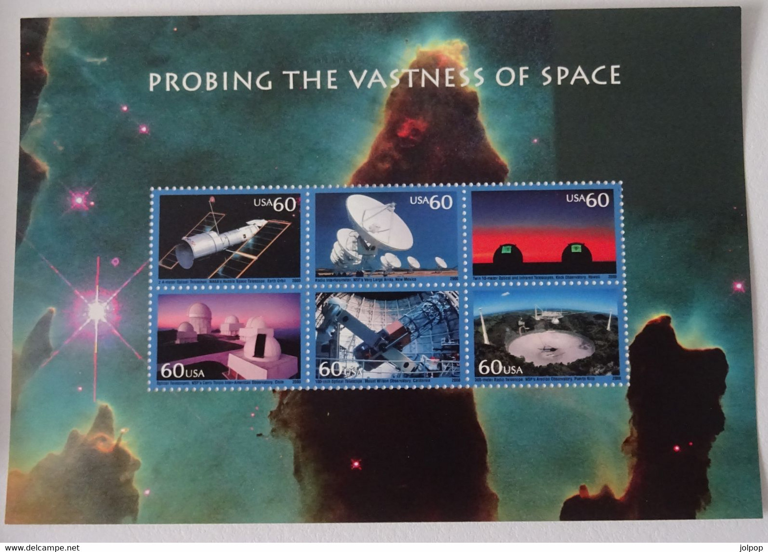 &H-127$ USA YT. BF 39 , Mi BL 55 MNH** VF. SPACE. PLANETS. - Blokken & Velletjes