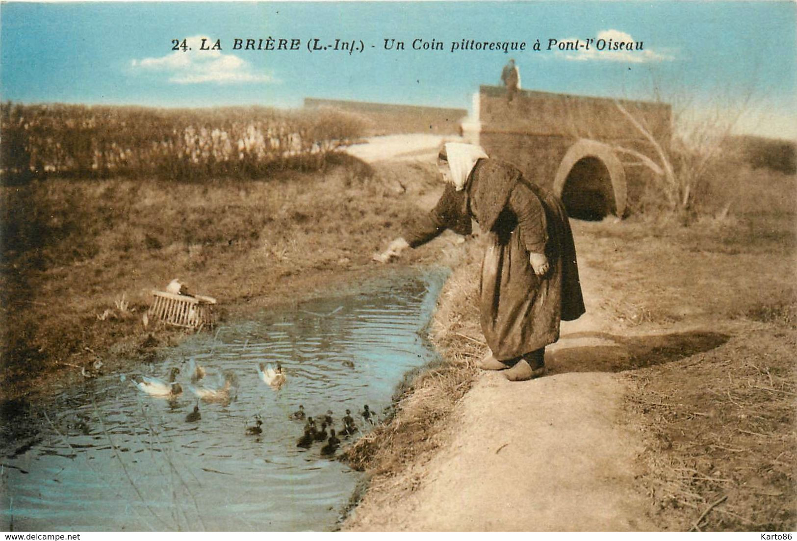 St Joachim * Un Coin Pittoresque , Village à Pont L'oiseau * La Brière - Saint-Joachim