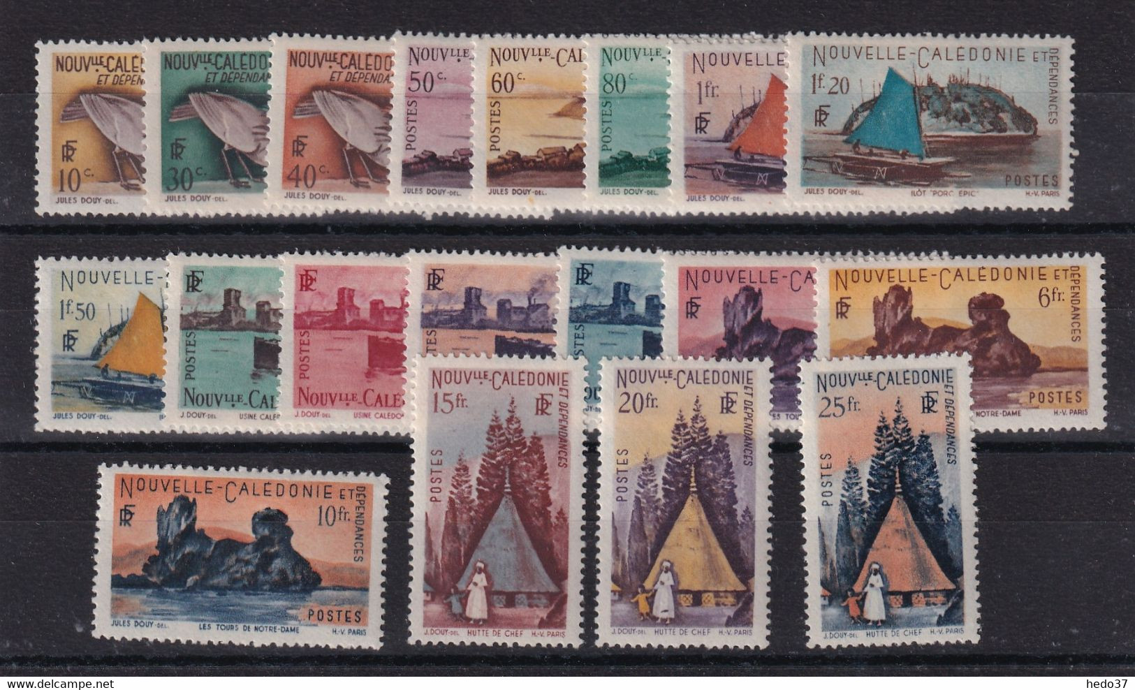 Nouvelle Calédonie N°259/277 - Neuf * Avec Charnière - TB - Unused Stamps