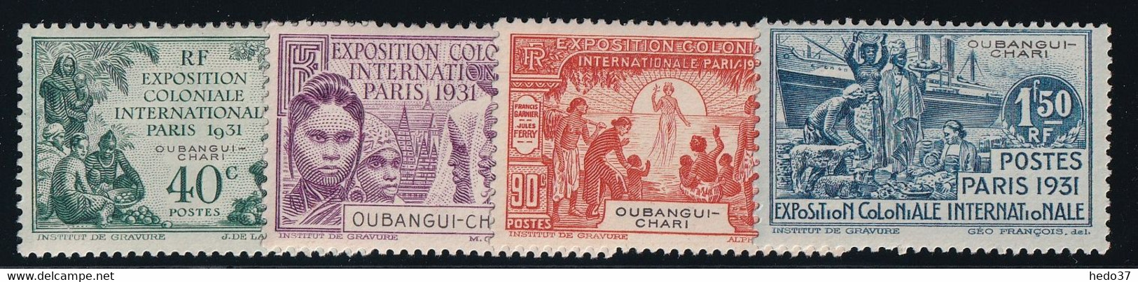 Oubangui N°84/87 - Neuf * Avec Charnière - TB - Ungebraucht