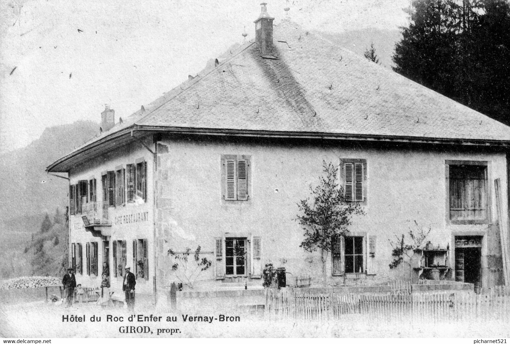 ARBUSIGNY (Haute Savoie) - Vernay-Bron - Hôtel Du Roc D'Enfer. GIROD, Propriétaire. Non Circulée. Bon état. - Sonstige & Ohne Zuordnung