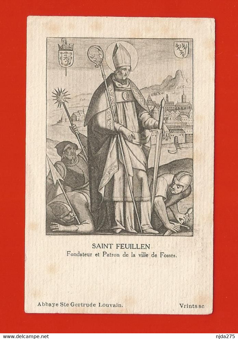 Fosse La Ville: Gravure De St.Feuillen De L 'Abbaye Ste Gertrude + La Revue "Les Cloches De St.Feuillen +(détails) - Historical Documents