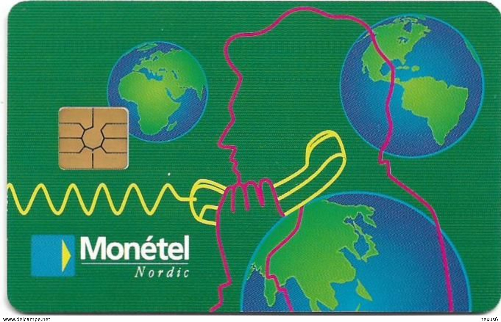 Swaziland - Monetel Nordic Demo Smart Card (Green), 01.1995, 800Units, 2.000ex, Mint - Swasiland