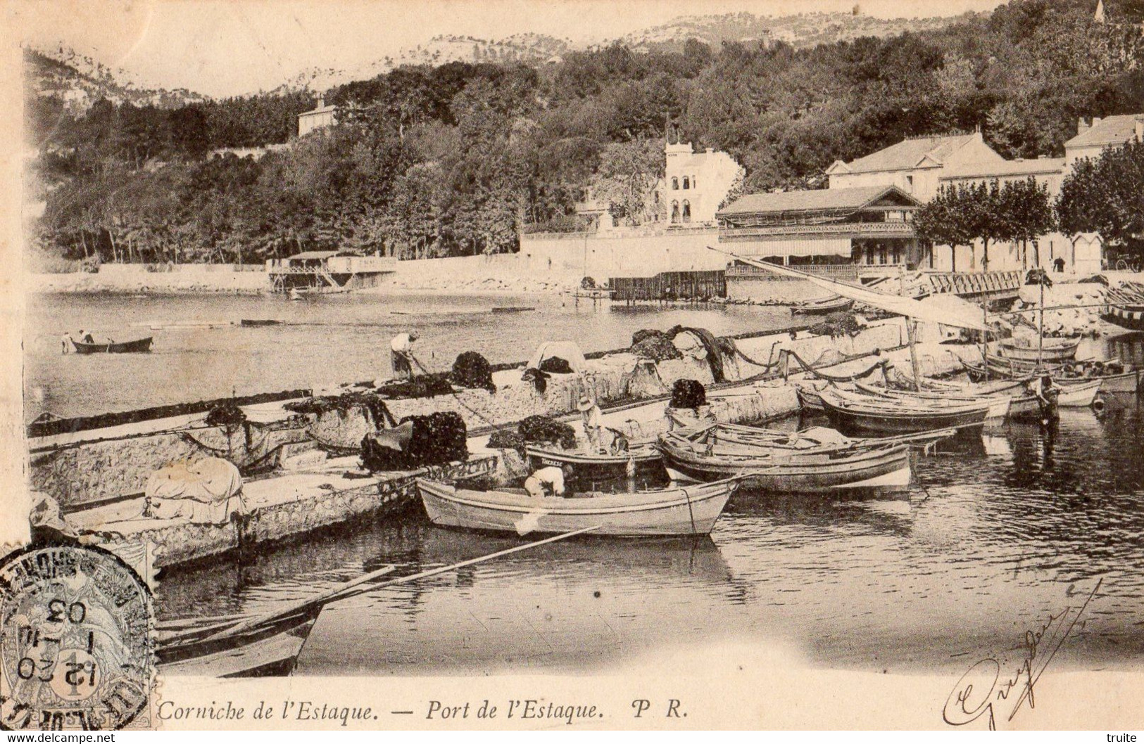 MARSEILLE LE PORT DE L'ESTAQUE   (CARTE PRECURSEUR ) - L'Estaque