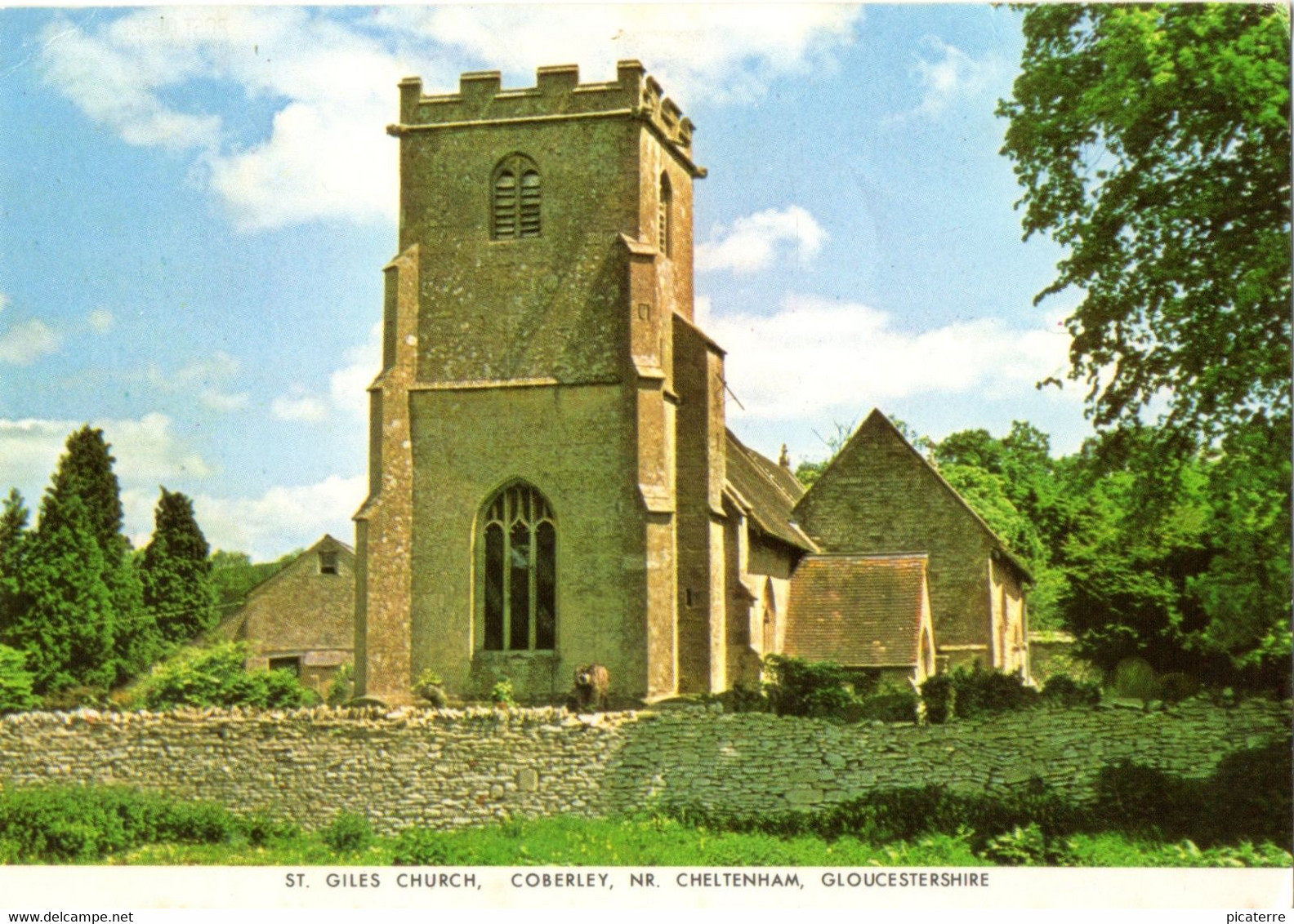 St.Giles Church, Bibury, Coberley Nr. Cheltenham, Gloucestershire  C1980s (Judges) - Cheltenham