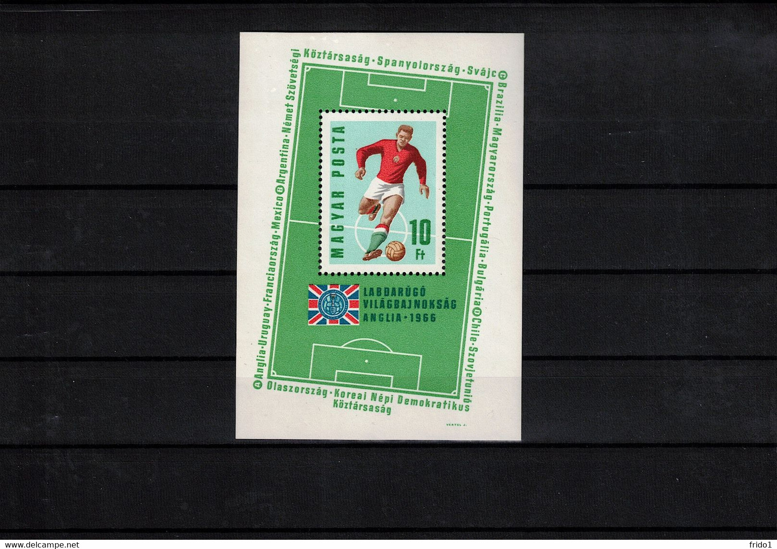 Hungary 1966 World Football Cup England Block Postfrisch / MNH - 1966 – Angleterre