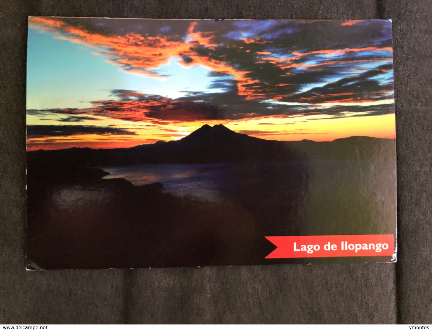 Postcard Ilopango Lake  2015 ( Monseñor Romero Stamp) - El Salvador