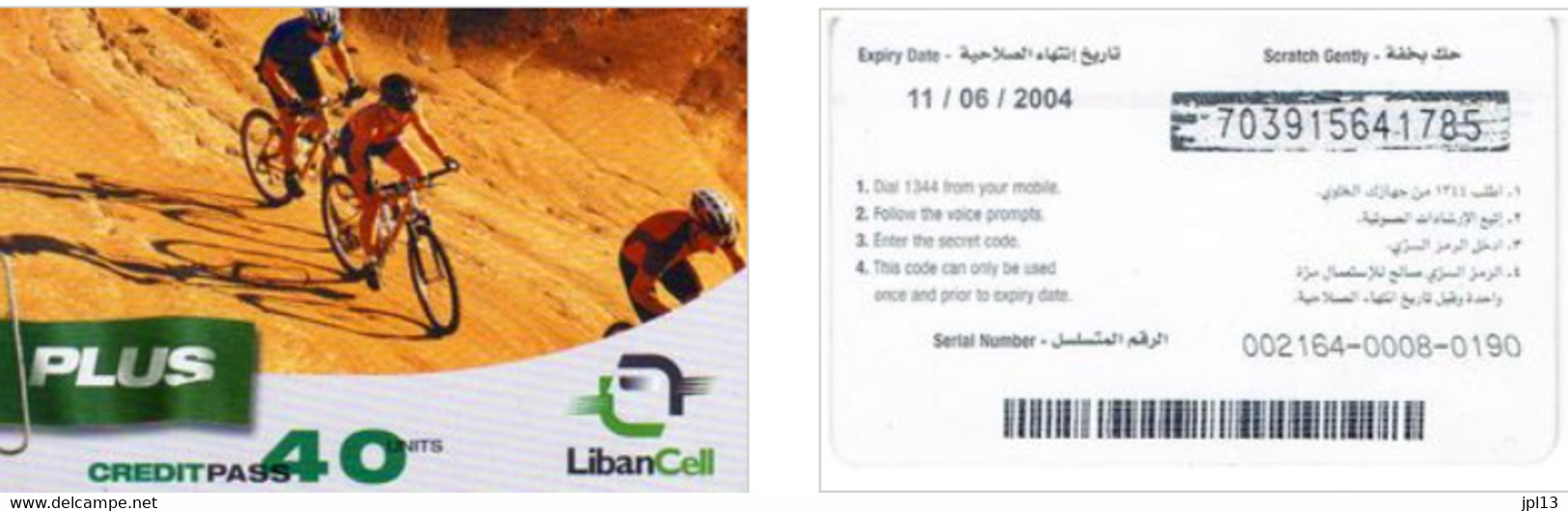 Recharge GSM - Liban - LibanCell - VTT, Exp.11/07/2005 - Lebanon