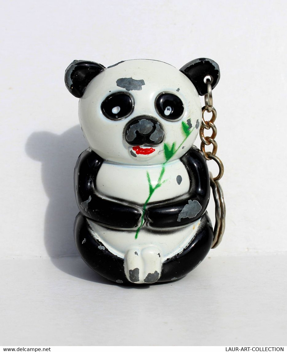 RARE BRIQUET FANTAISIE PORTE-CLÉ VINTAGE - ANIMAL PANDA BAMBOU - RECHARGEABLE - VINTAGE LIGHTER             (2304.15) - Autres & Non Classés