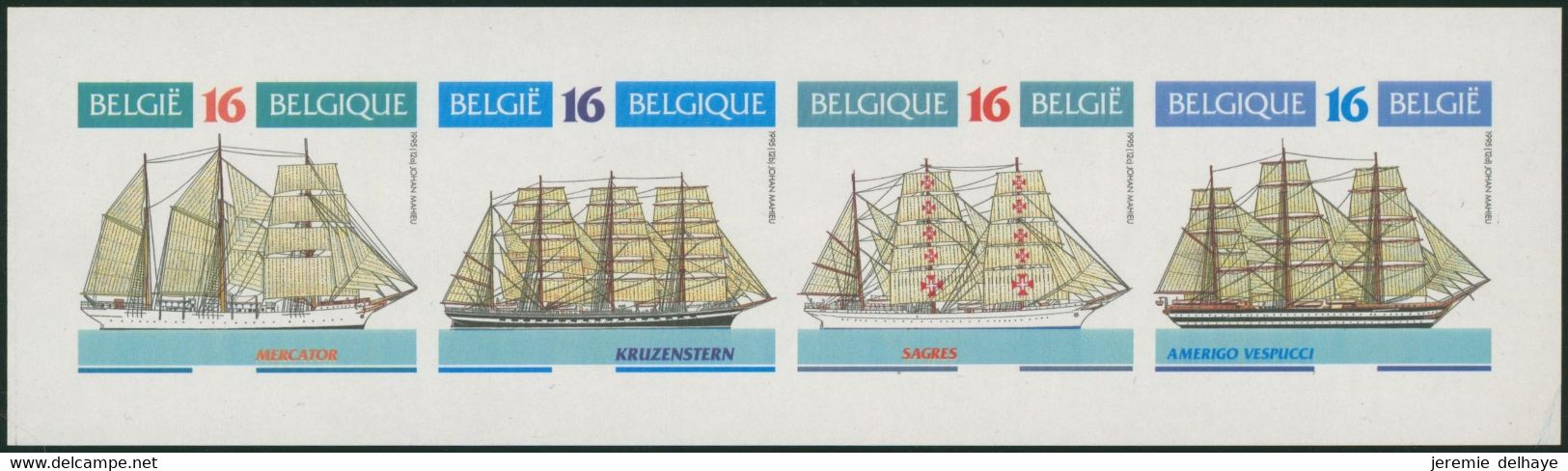 Non Dentelé (1995) - B25 Carnet De Timbres-poste : Voiliers - Andere & Zonder Classificatie