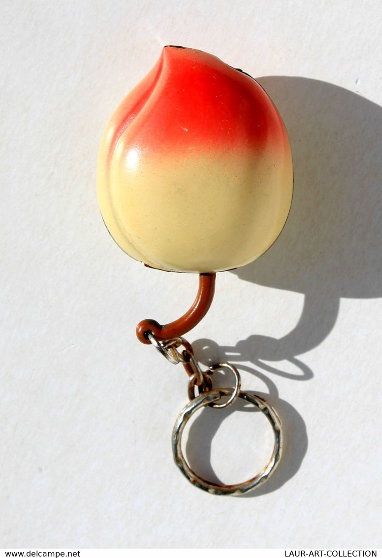 RARE BRIQUET FANTAISIE, PORTE-CLÉ VINTAGE - MINIATURE FRUIT PECHE - RECHARGEABLE - VINTAGE LIGHTER             (2304.24) - Autres & Non Classés