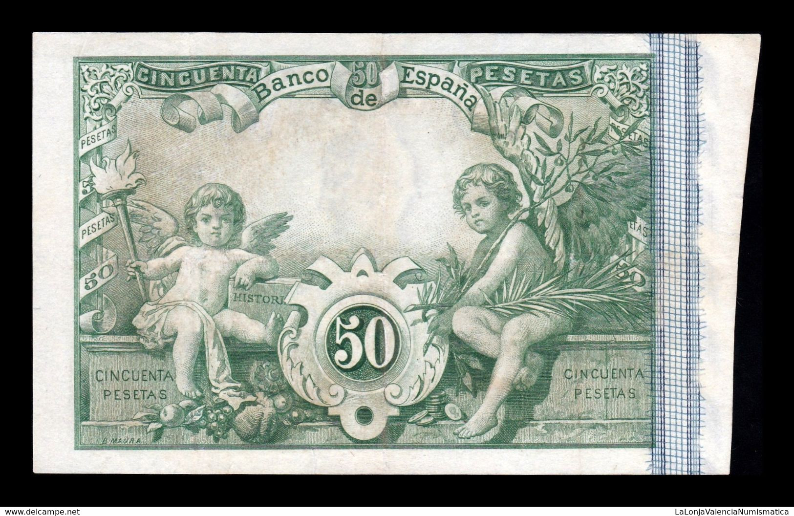 España Spain 50 Pesetas Goya 1889 Pick 40 MBC+ VF+ - 50 Peseten