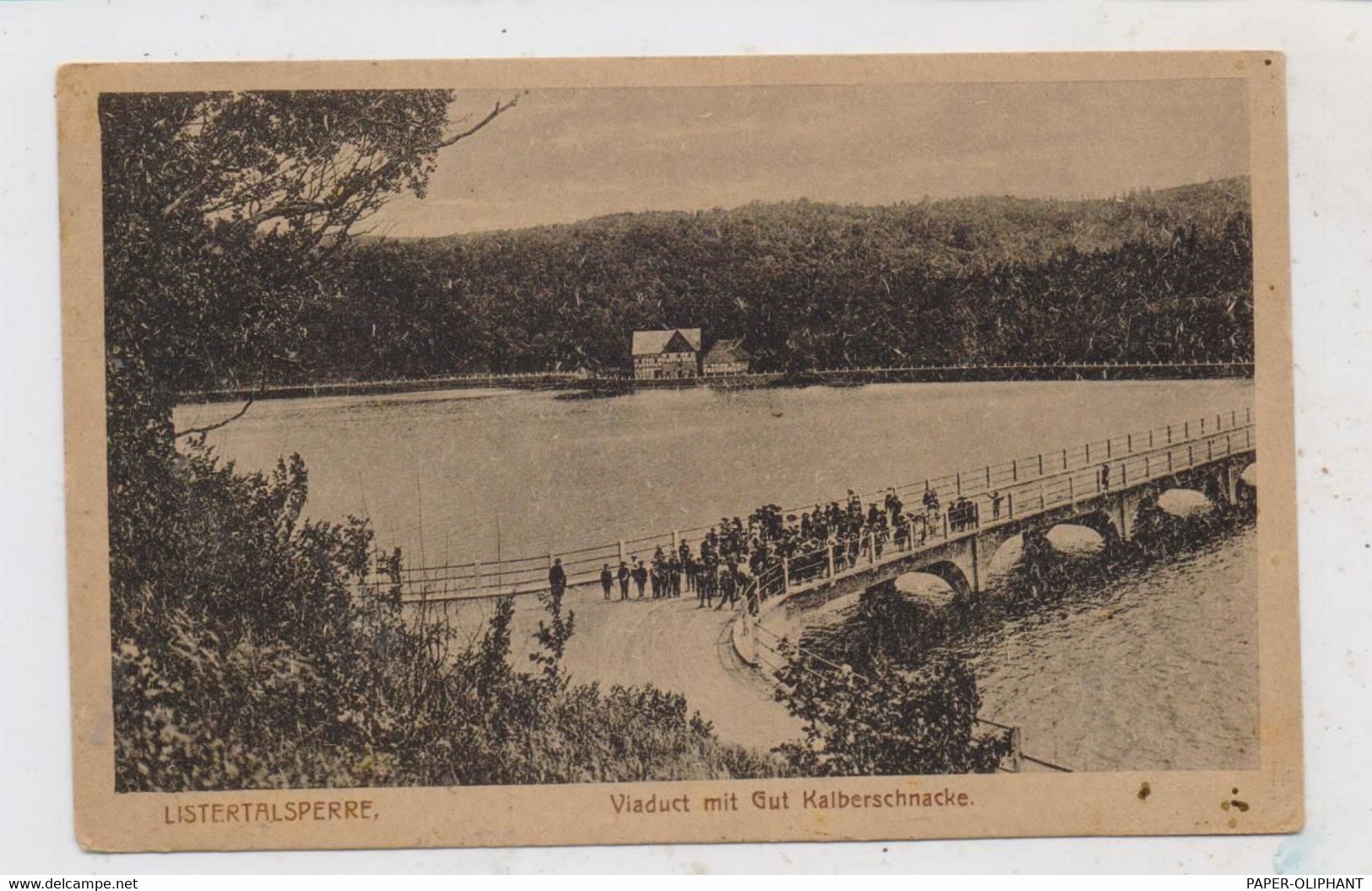 5962 DROLSHAGEN, Gut Kalberschnacke, Listertalsperre, Viaduct, 1919 - Olpe