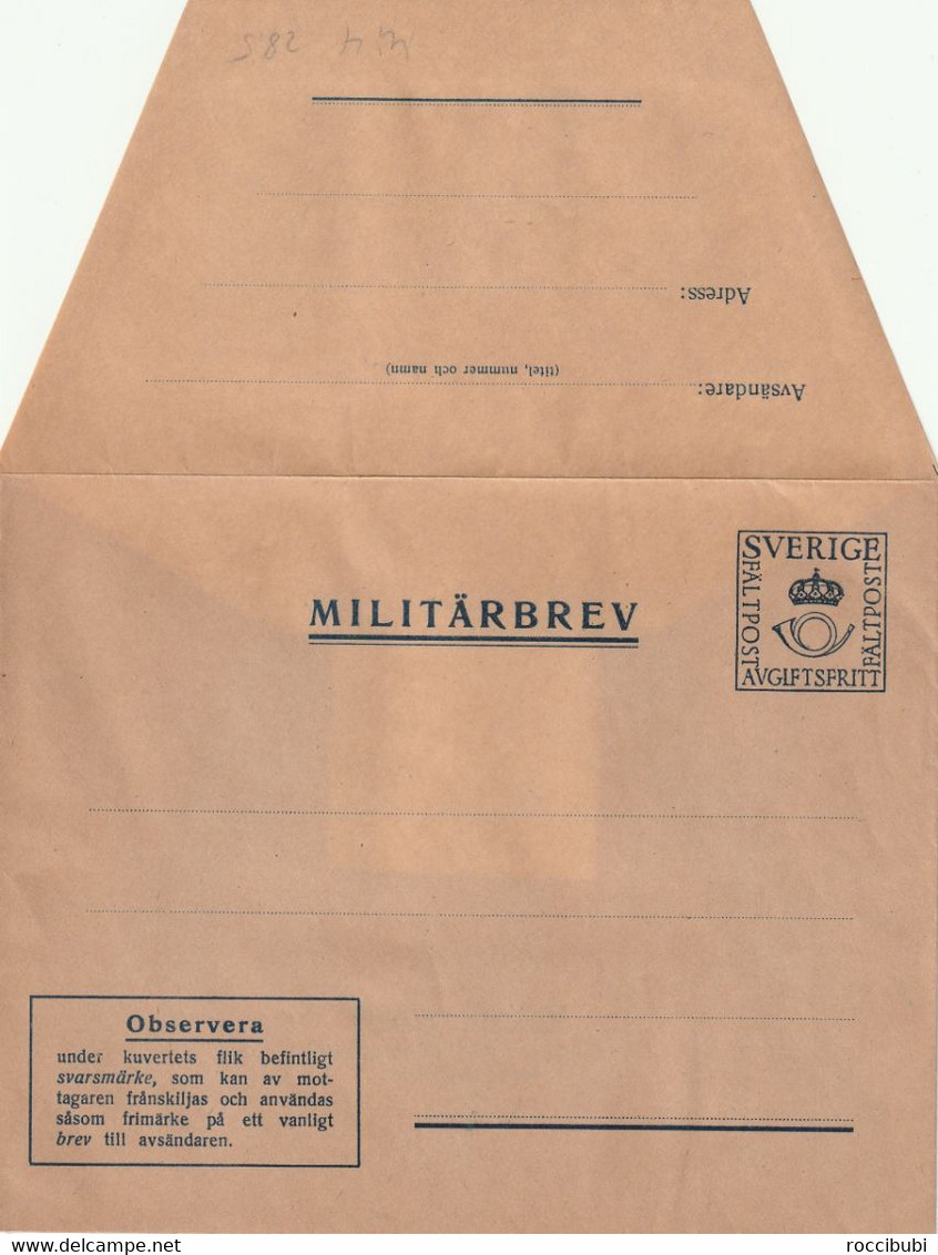 Schweden - Militärbrev - Military