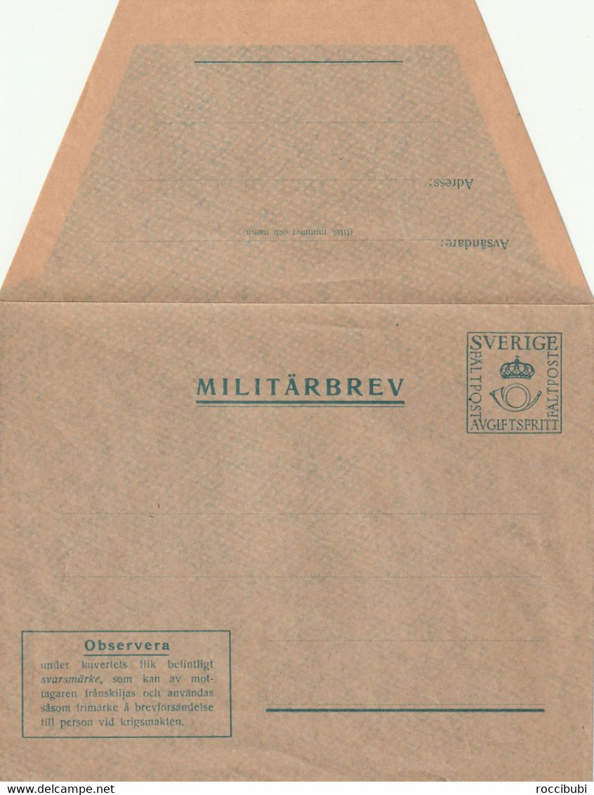 Schweden - Militärbrev - Military