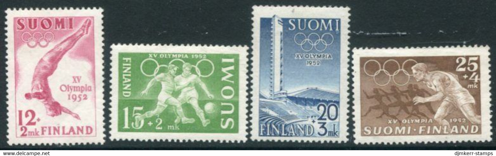 FINLAND 1951 Olympic Games, Helsinki MNH / ** .  Michel 399-402 - Unused Stamps