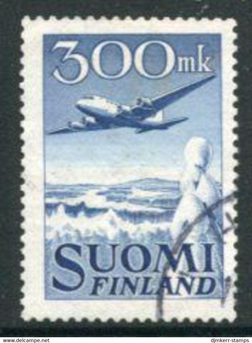 FINLAND 1950 Definitive  AIrmail 300 Mk. Used .  Michel 384 - Used Stamps
