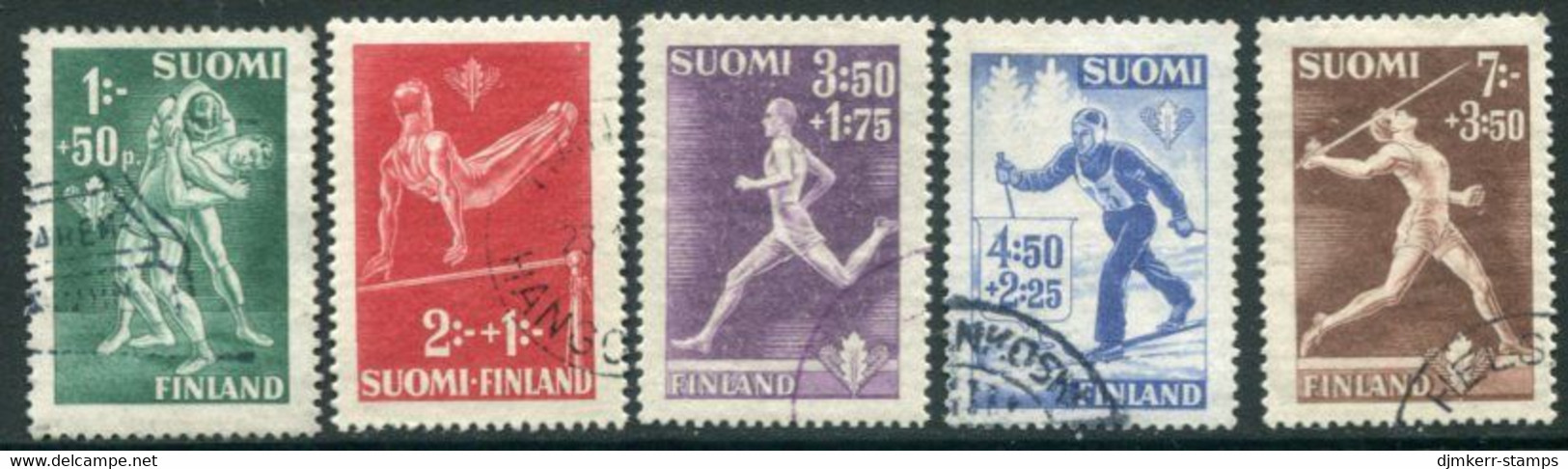 FINLAND 1945 Sports Used.  Michel 349-52 - Gebraucht