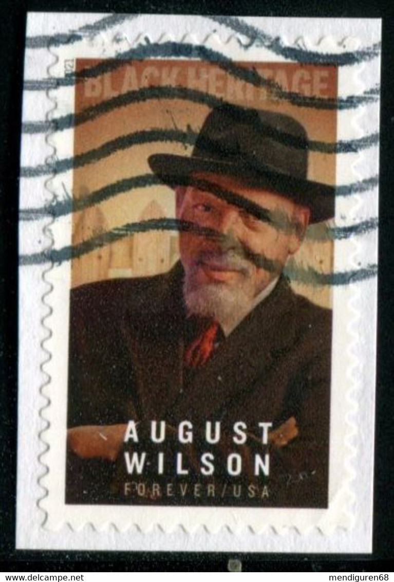 VEREINIGTE STAATEN ETATS UNIS USA 2021 AUGUST WILSON, PLAYWRIGHT F USED ON PAPER SC 5555 MI 5788 YT 5397 - Used Stamps