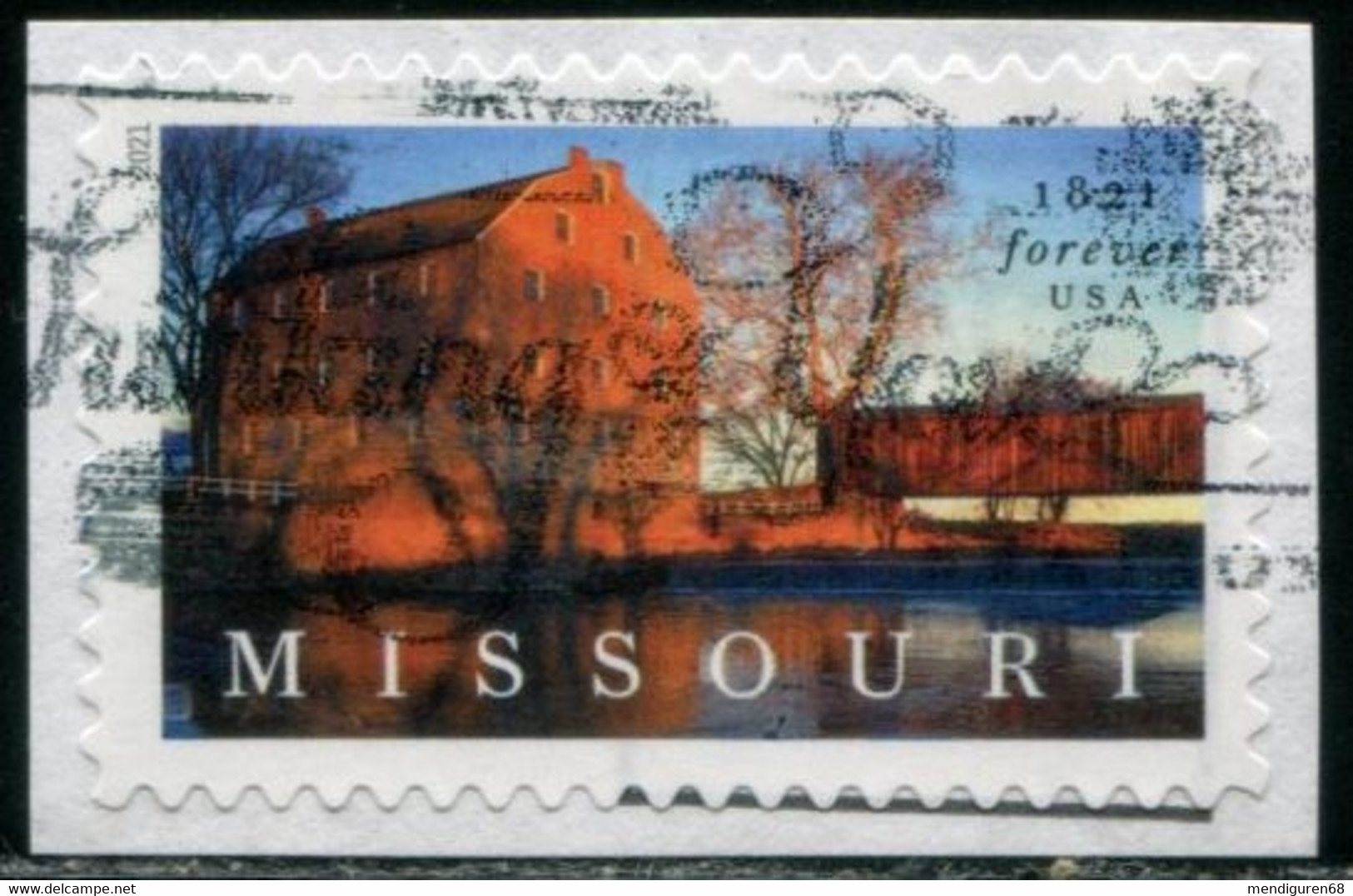 VEREINIGTE STAATEN ETATS UNIS USA 2021 MISSOURI STATEHOOD F USED ON PAPER SC 5626  YT 5468 - Used Stamps