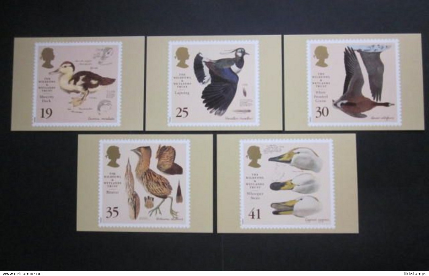 1996 THE 50th ANNIVERSARY OF THE WILDFOWL AND WETLANDS TRUST P.H.Q. CARDS UNUSED, ISSUE No. 177 (B) #01098 - Cartes PHQ