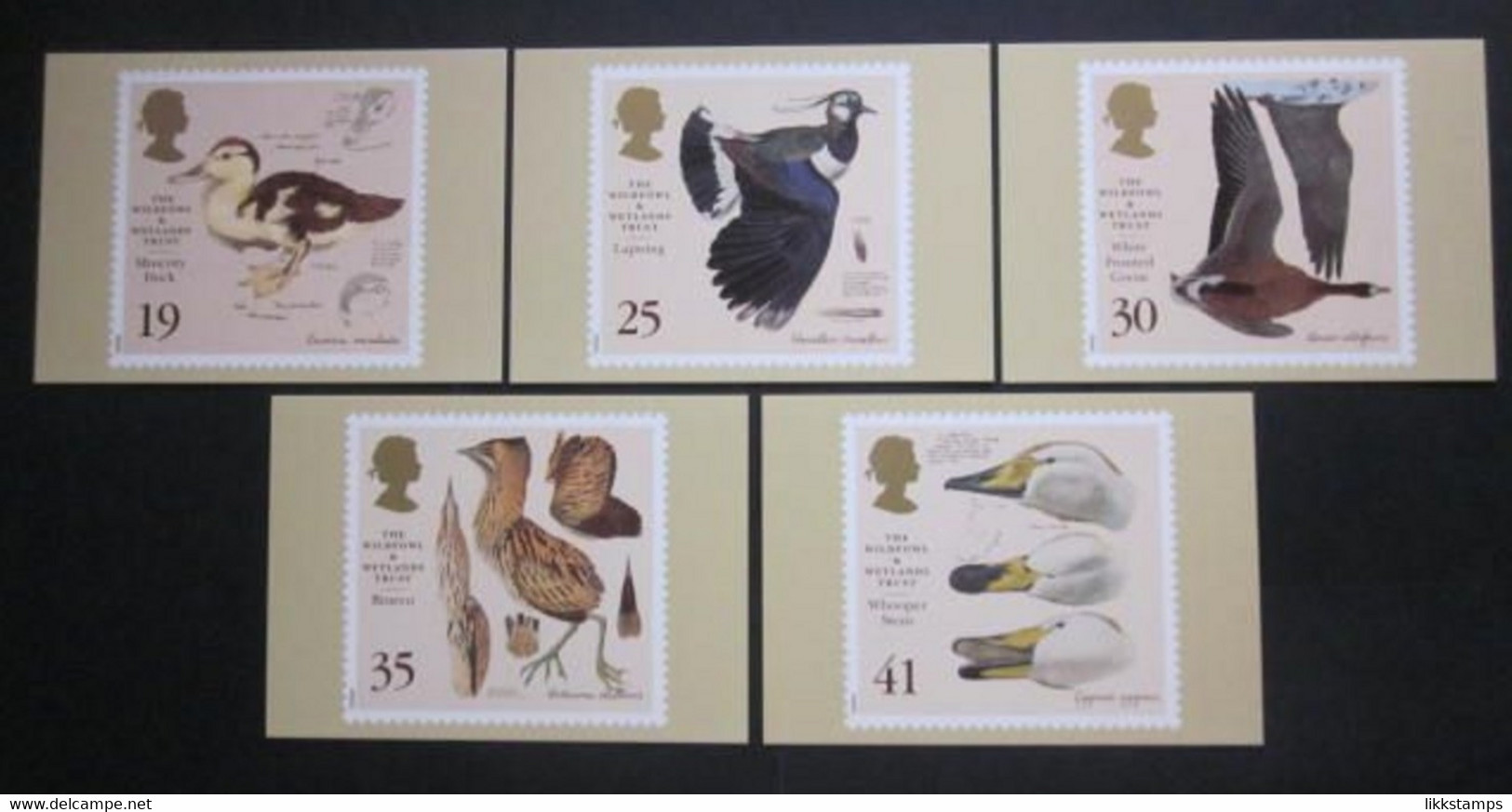 1996 THE 50th ANNIVERSARY OF THE WILDFOWL AND WETLANDS TRUST P.H.Q. CARDS UNUSED, ISSUE No. 177 (C) #01126 - Cartes PHQ