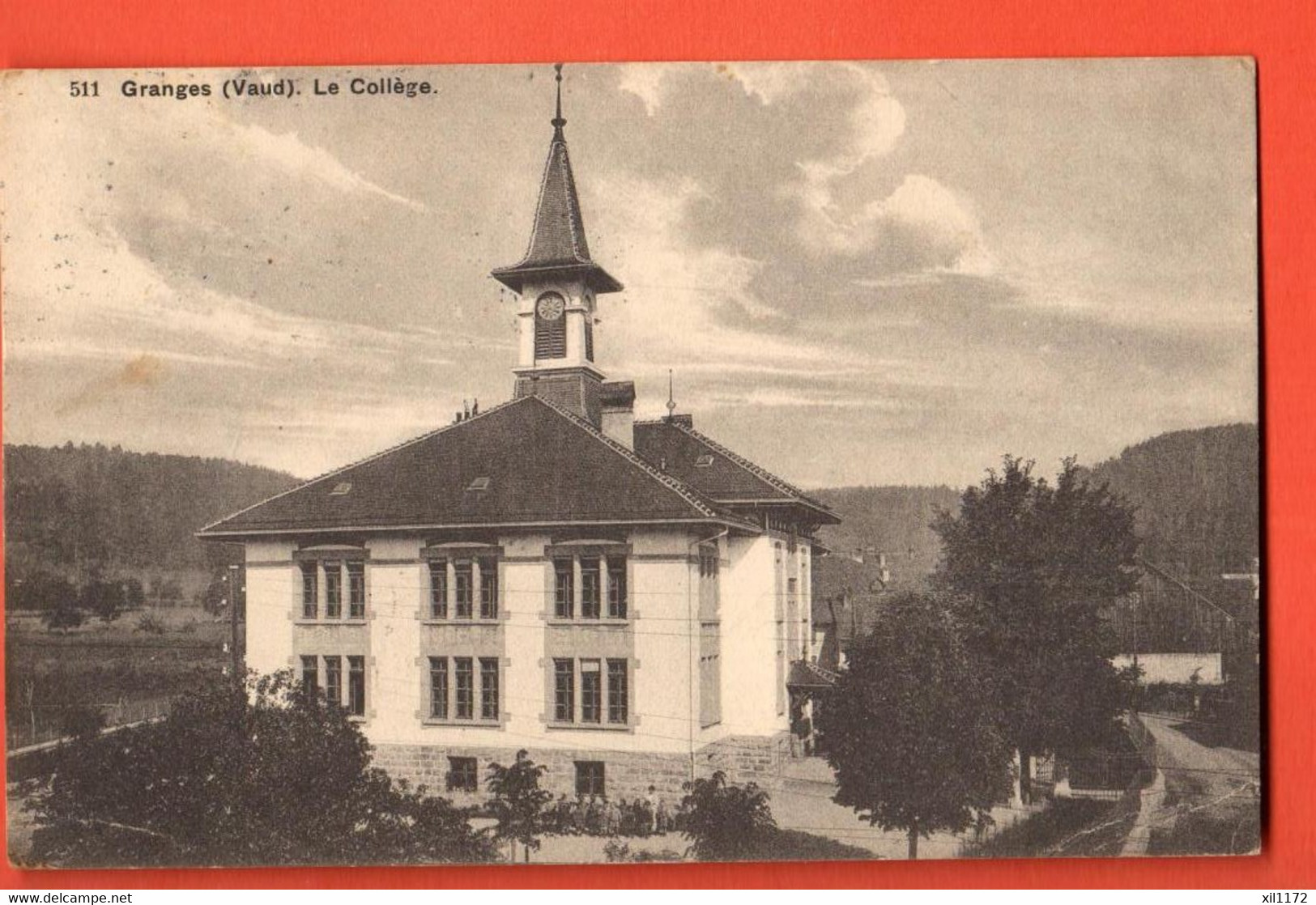 ZQG-30  Granges-Marnand Le Collège   Circulé 1911  Edit. Savigny 511 - Savigny