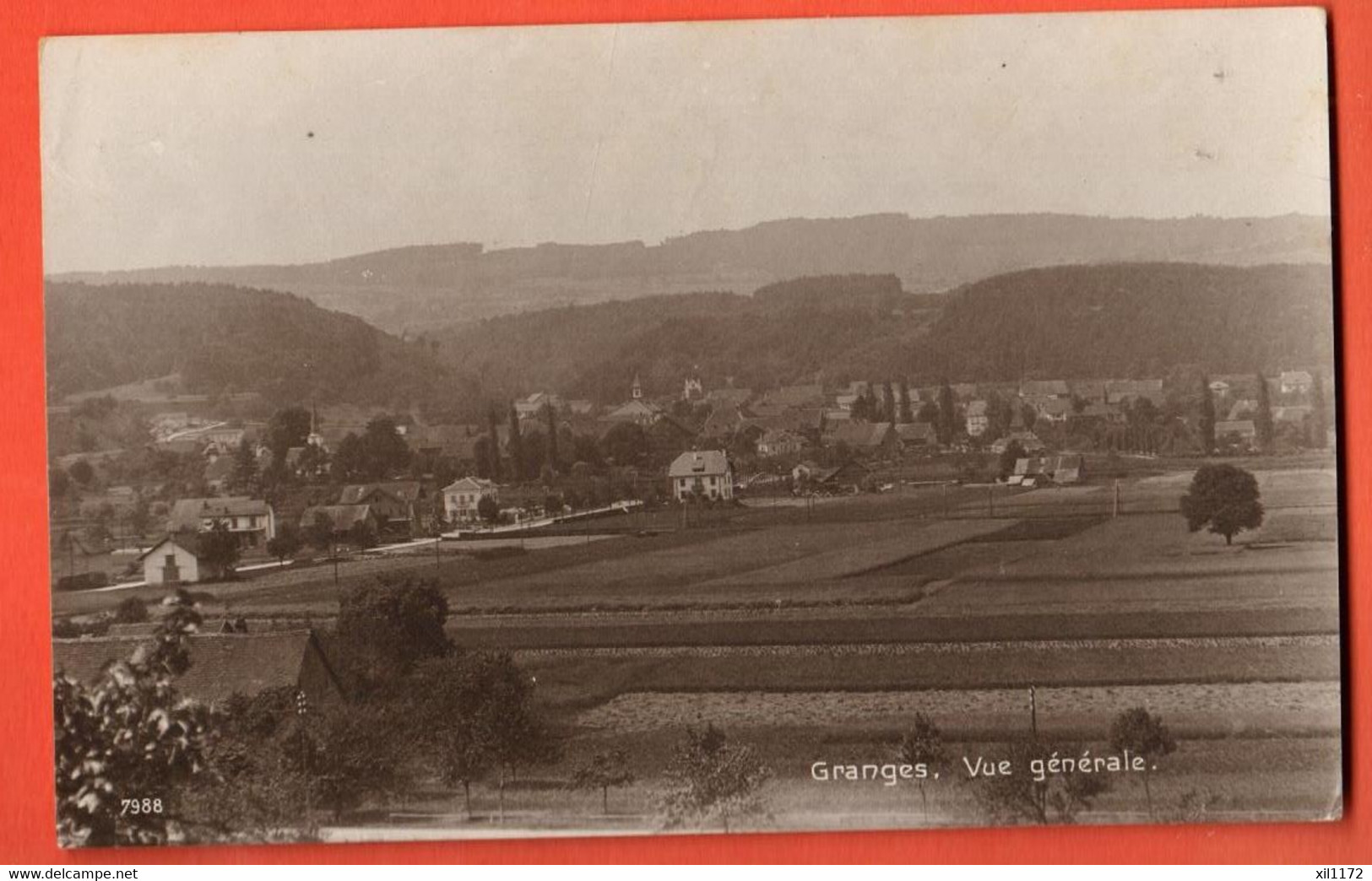 ZQG-32  Granges-Marnand Vue Générale Sepia Perrochet-Matile 7988 NC - Marnand