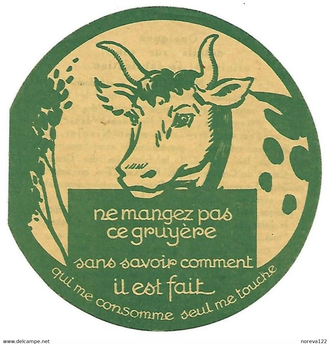 Etiqu. MM. BEETSCHEN Fres Crème De Gruyère LE NIVOLET RUMILLY Hte Savoie - Quesos