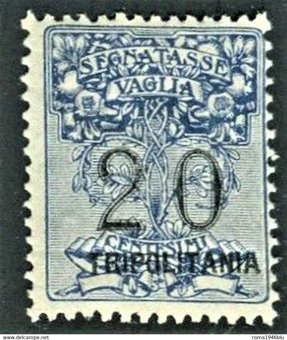 TRIPOLITANIA 1924 SEGNATASSE PER VAGLIA 20 C. ** MNH - Tripolitaine