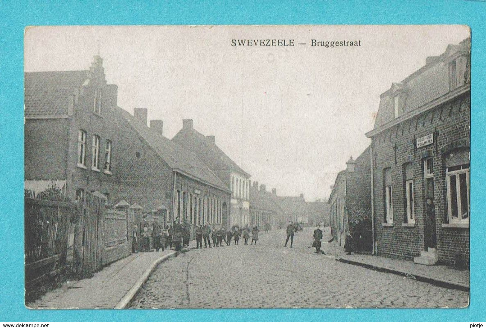 * Zwevezele - Swevezeele (Wingene) * Bruggestraat, Animée, Belle Animation, Straatzicht, Rare, Unique, Zeldzaam - Wingene