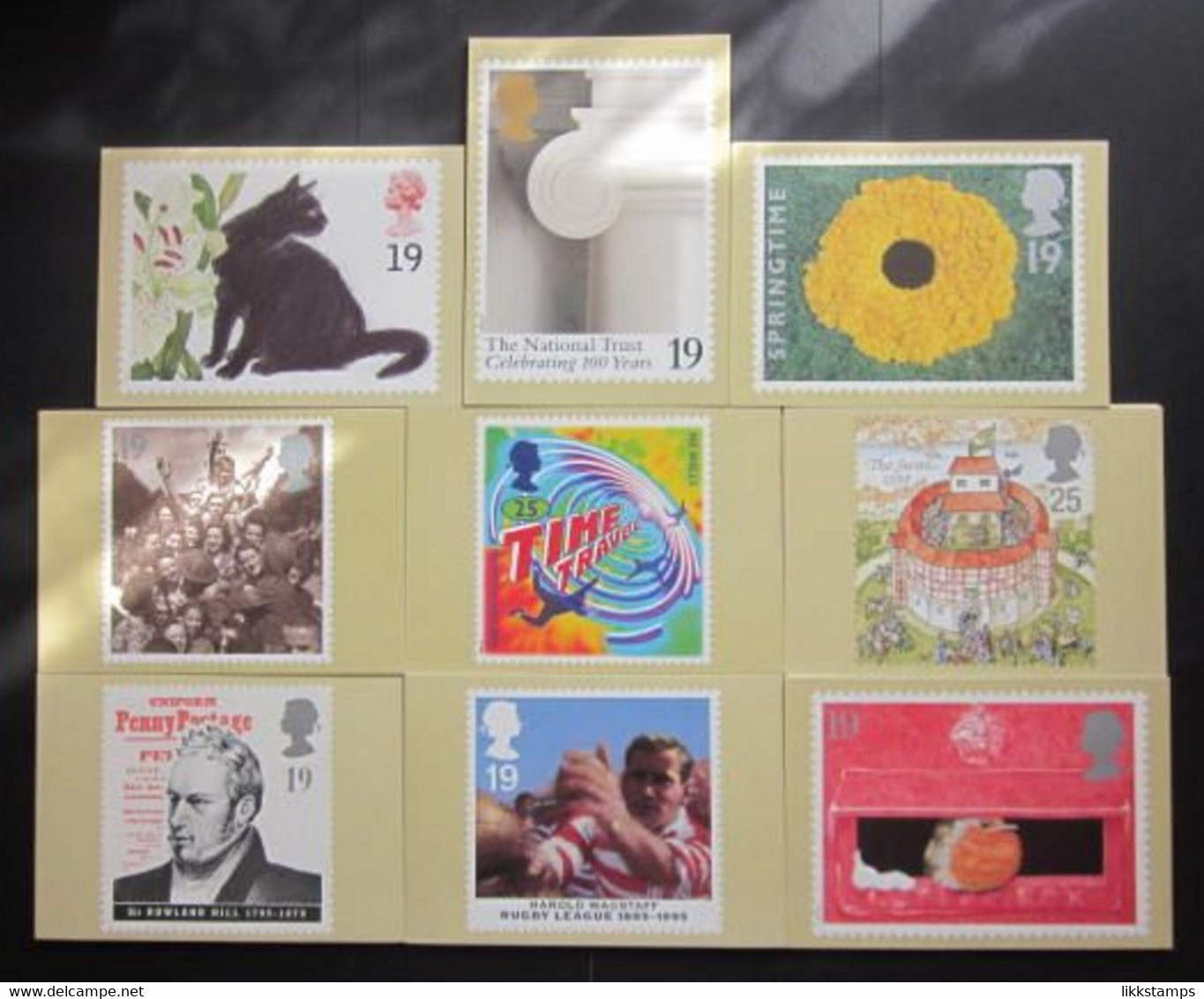 1995 THE COMPLETE YEAR SET OF COMMEMORATIVE P.H.Q. CARDS UNUSED. ISSUE Nos. 167 To 175 (B) #01195 - PHQ Karten