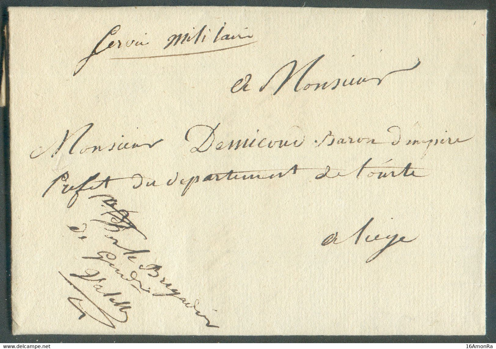 LAC De FAIRON Le 25 Juin 1813 En Franchise (man. Le Brigadier De Gendarmerie VALETTE) (détaché Dans Le Canton De NANDRIN - 1794-1814 (Période Française)