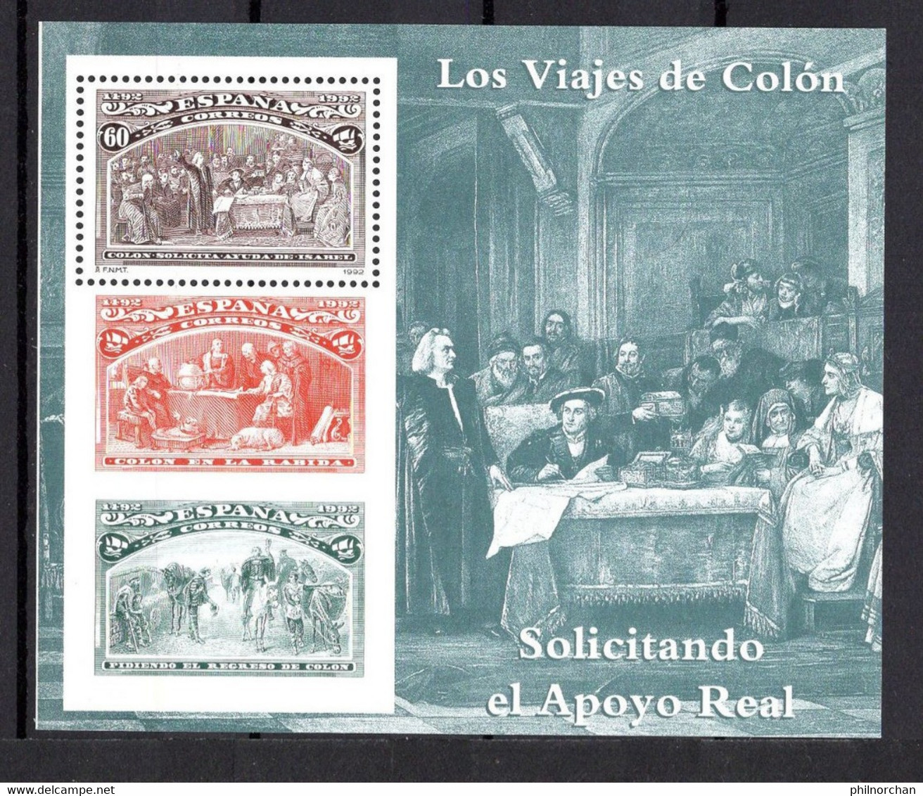 Espagne 1992 Blocs Neufs** N°49,51,52,53,54,55,56, Bloc du timbre 2818  TB  3 €  (cote 16,65 €)