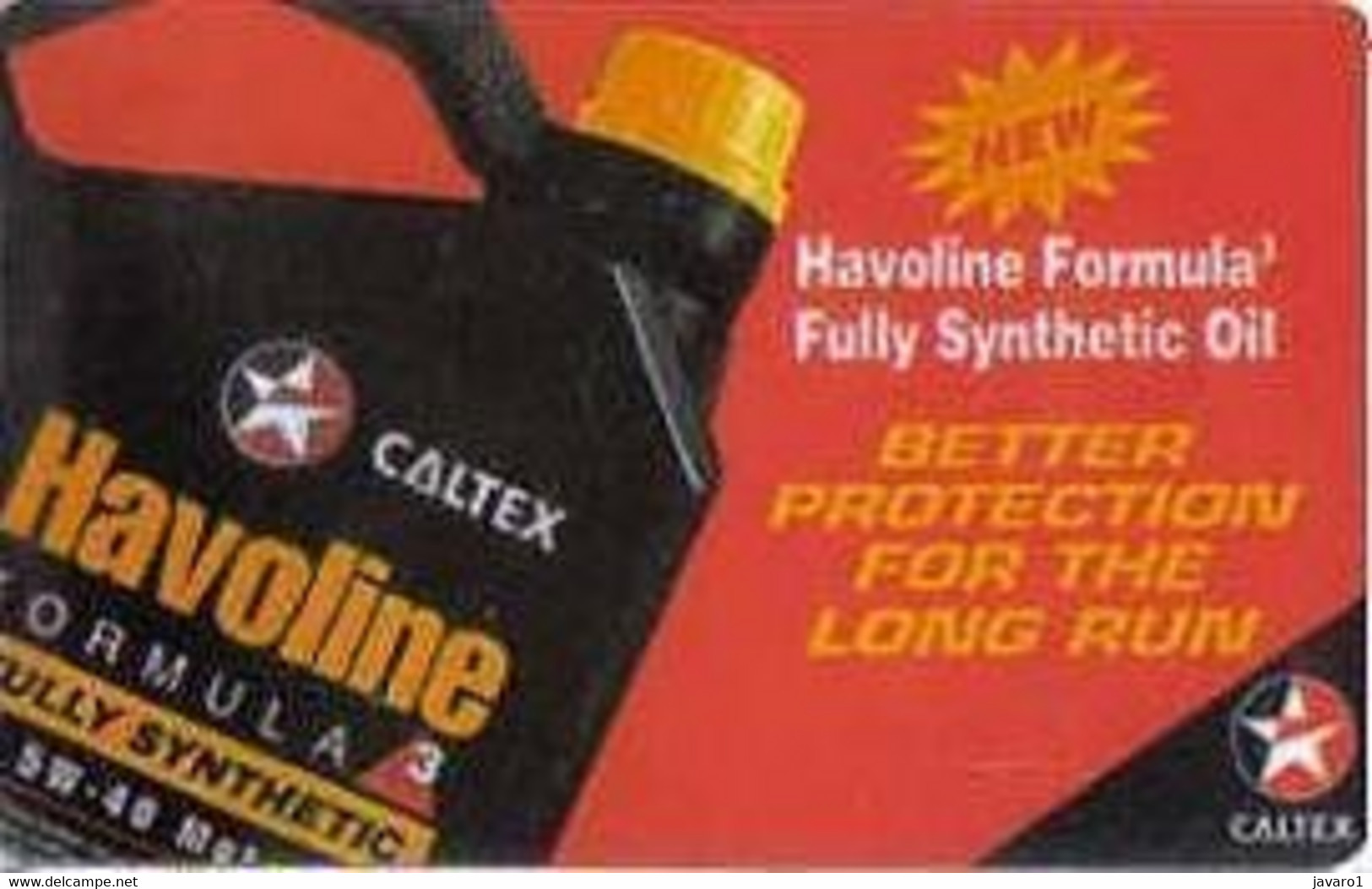 TELIPS : 005_01 ? Caltex Havoline Series  1 ( Batch: 00 001 02243) USED DUMPING At 1.00 Eur - Pakistan