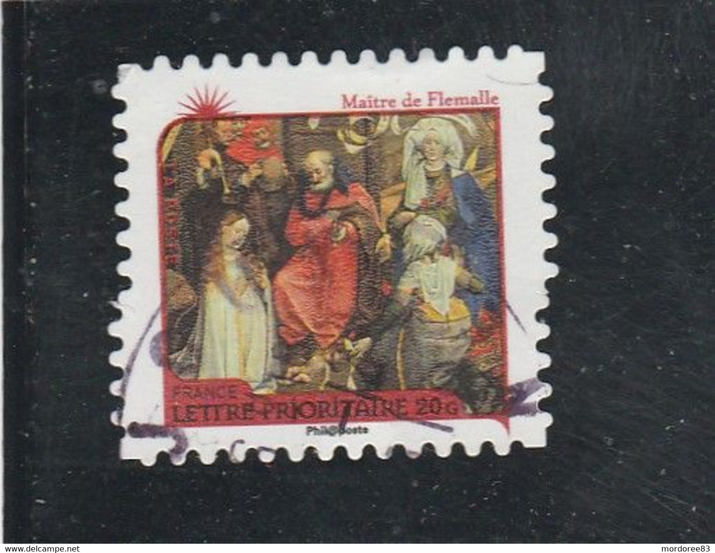 FRANCE 2011 ISSU CARNET NATIVITES VARIETE SUR DENTELURE DECALEE YT 621 - Oblitérés