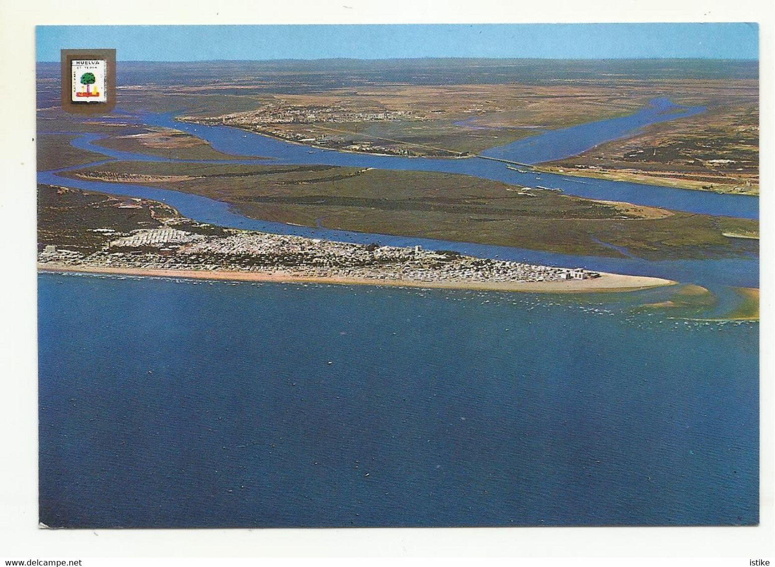 Spain, Huelva, Punta Umbria, Aerial View, 1985. - Huelva