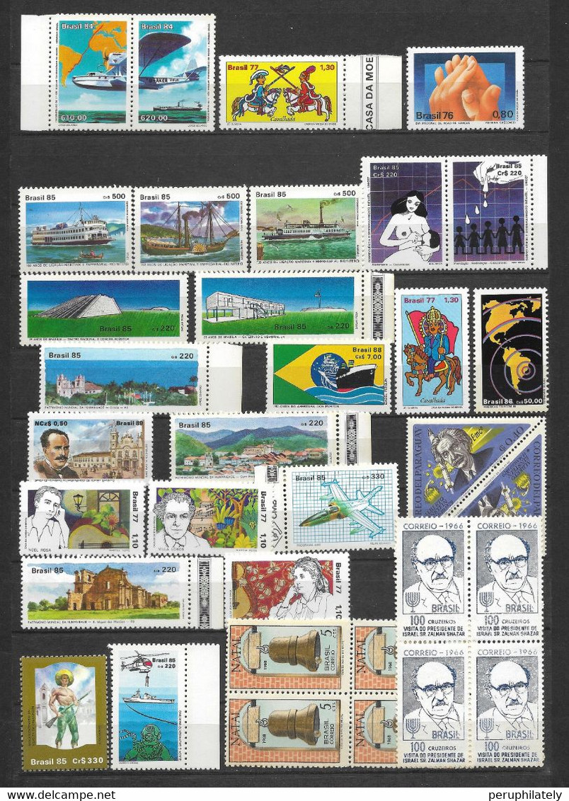 Brazil Lot  80 Stamps MNH - Lots & Serien