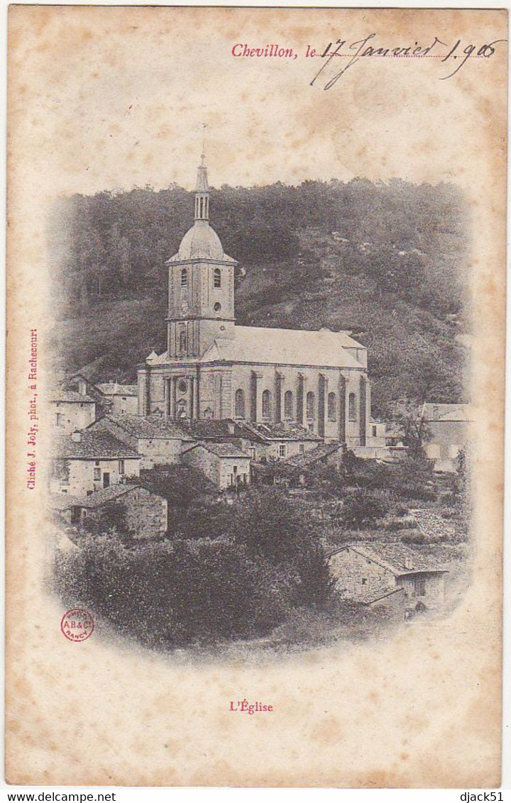 52 - CHEVILLON - 1906 - L'Eglise - Chevillon