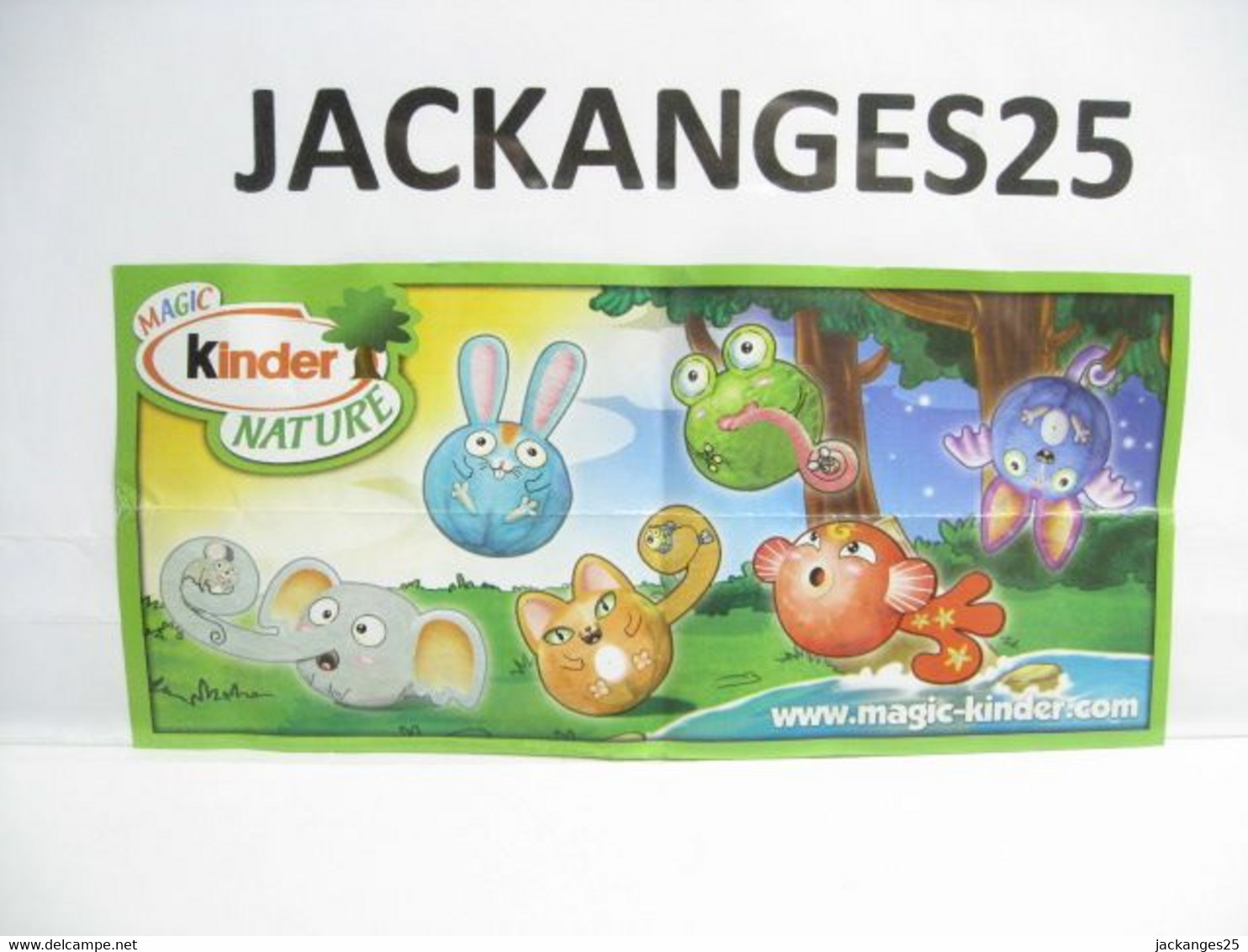 KINDER MPG UN 074 A BALLON GRENOUILLE  ANIMAUX NATURE NATOONS TIERE 2010 + BPZ A - Familien