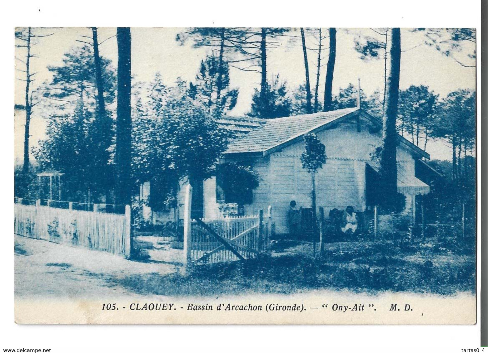 33 CLAOUEY - Bassin D'arcachon Villa " ONY - AIT "  Rare Bon état - Sonstige & Ohne Zuordnung