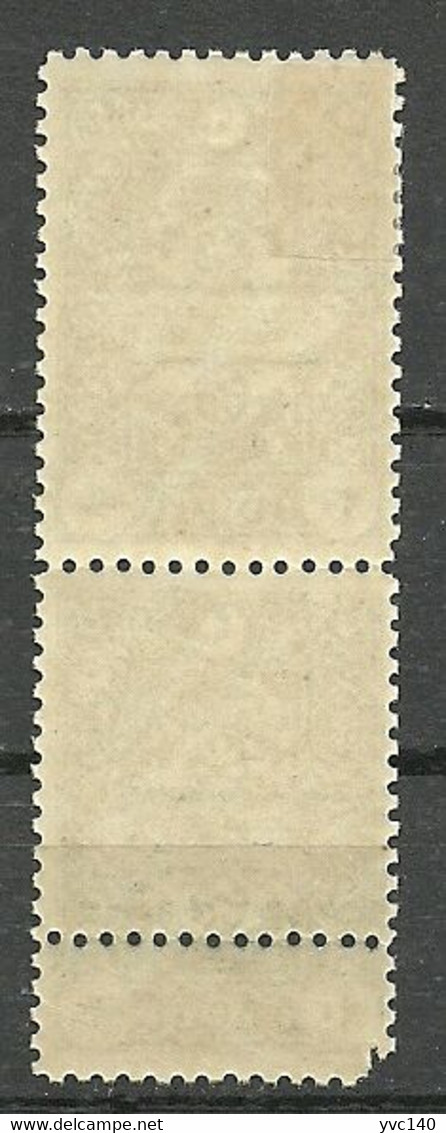 Turkey; 1922 Genoa Printing Postage Due Stamp 20 P. ERROR "Double Perf." - Ungebraucht