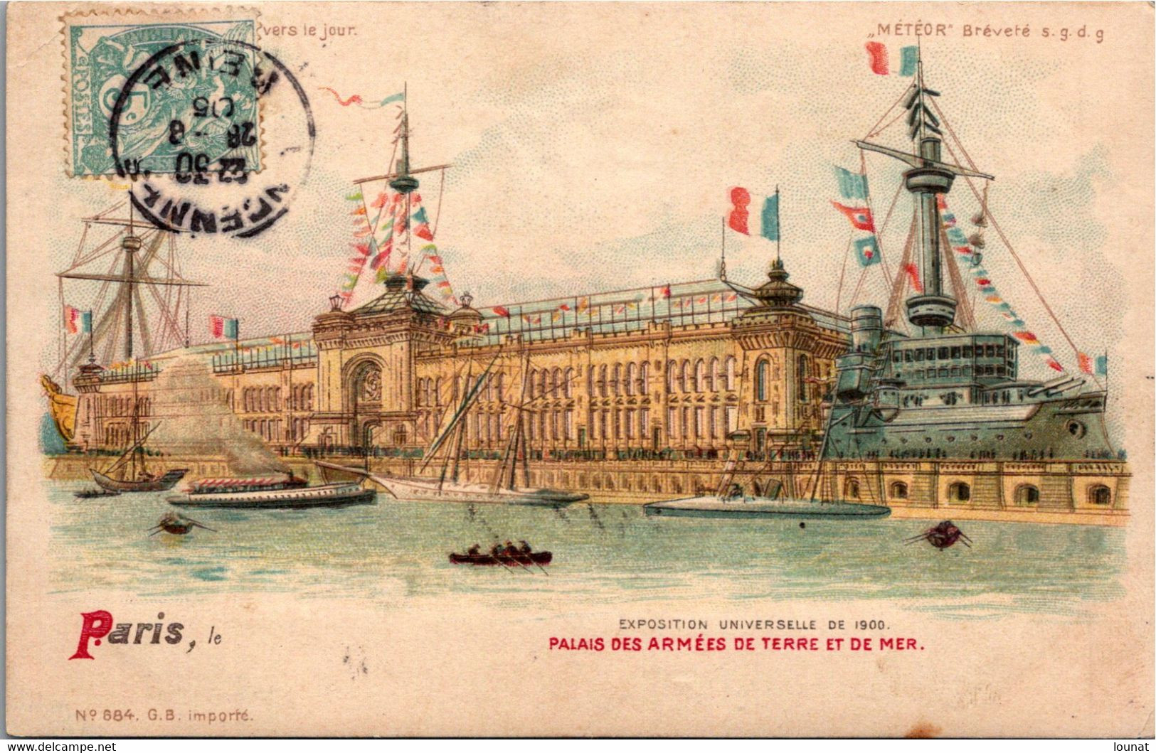 Contre La Lumière  - PARIS - Palais Des Armées De Terre Et De Mer - Exposition Universelle De 1900 - Hold To Light