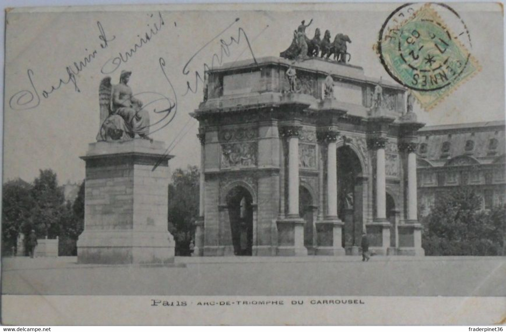 Cartes Postales  PARIS  L'arc De Triomphe Du Carrousel - Flugwesen