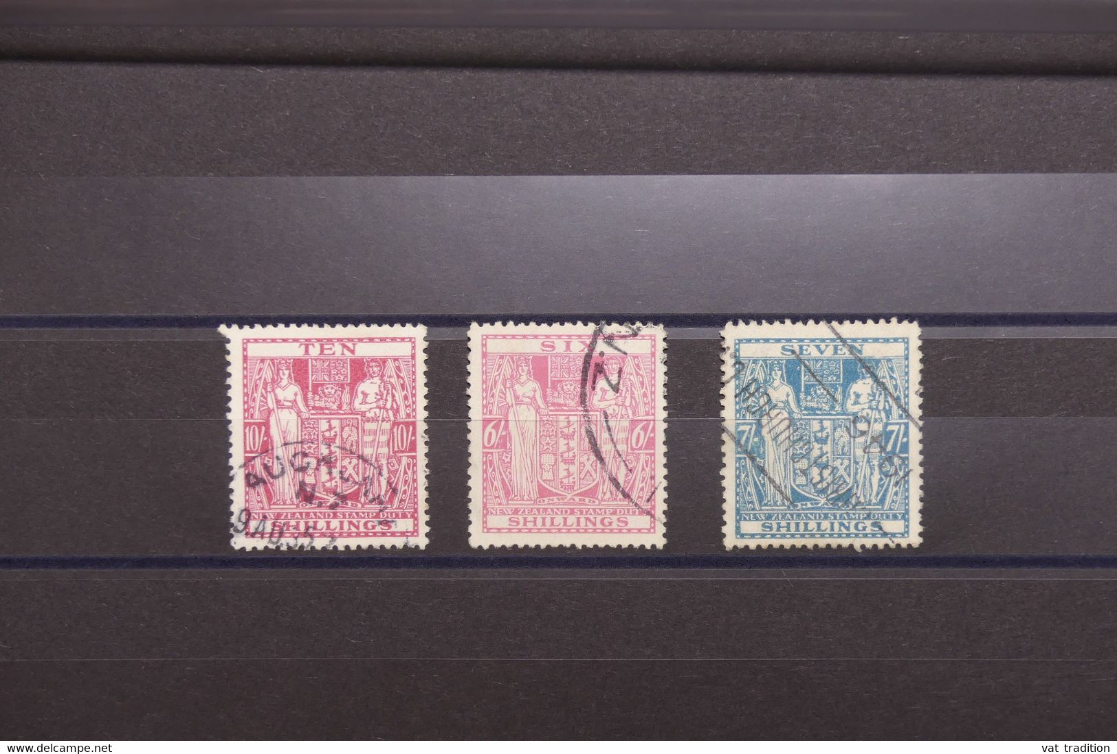 NOUVELLE ZÉLANDE - 3 Fiscaux Oblitérés - L 123629 - Fiscali-postali