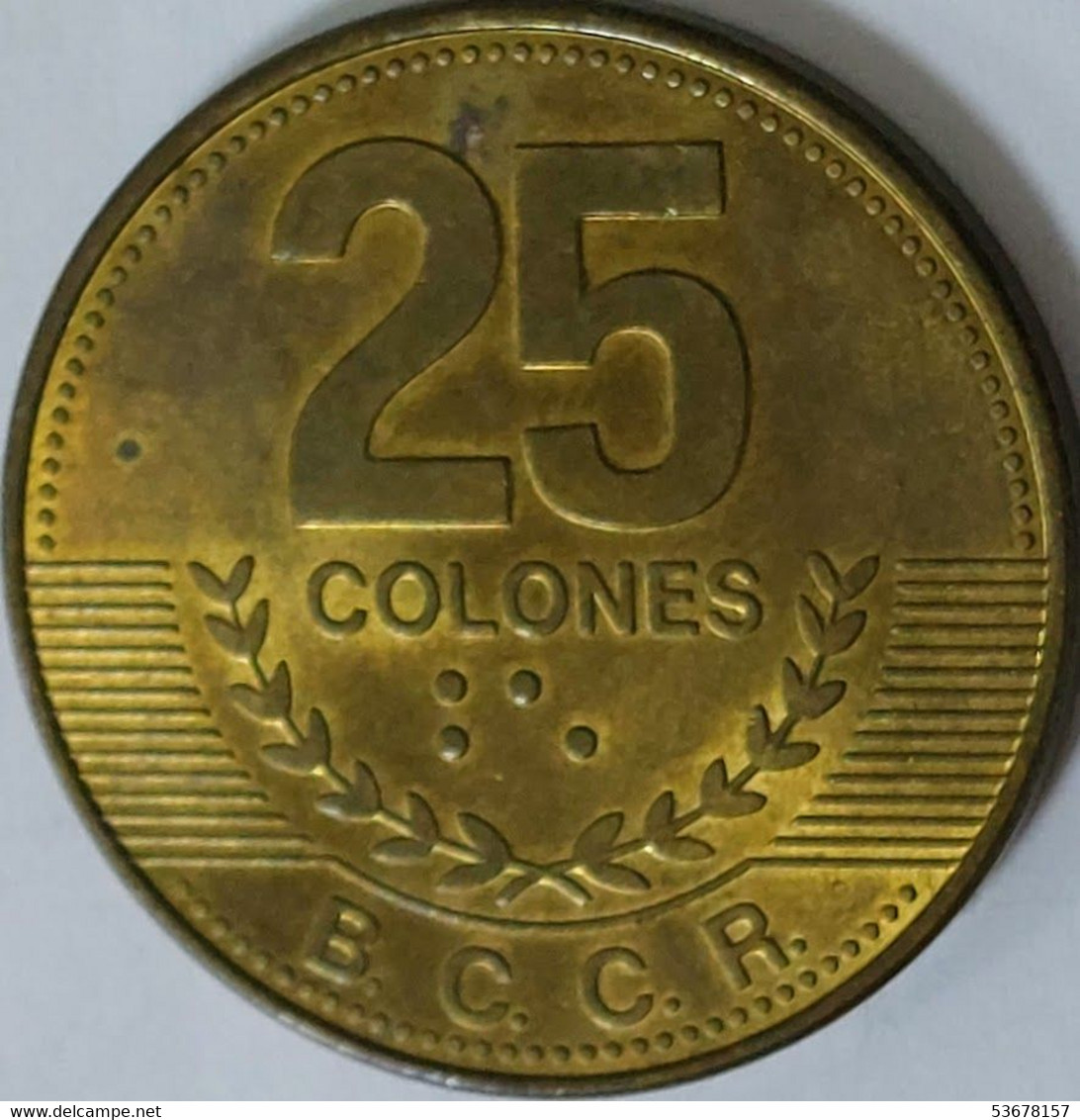 Costa Rica - 25 Colones, 2007, KM# 229c - Costa Rica