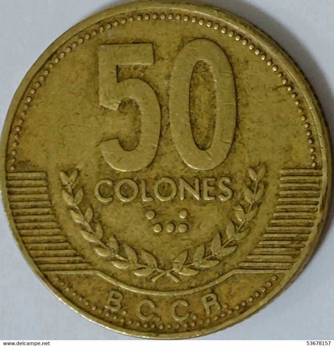 Costa Rica - 50 Colones, 1999, KM# 231.1 - Costa Rica