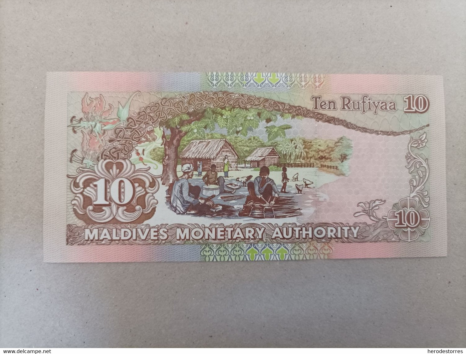 Billete De Maldivas 10 Rufiyaa, Año 2006, Uncirculated - Maldiven